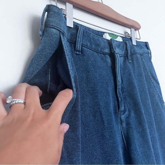 Anthropologie Wide Leg Cotton Trouser Jeans Women’s Size 28 - Picture 8 of 9